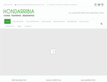 Tablet Screenshot of hondarribiaturismo.com